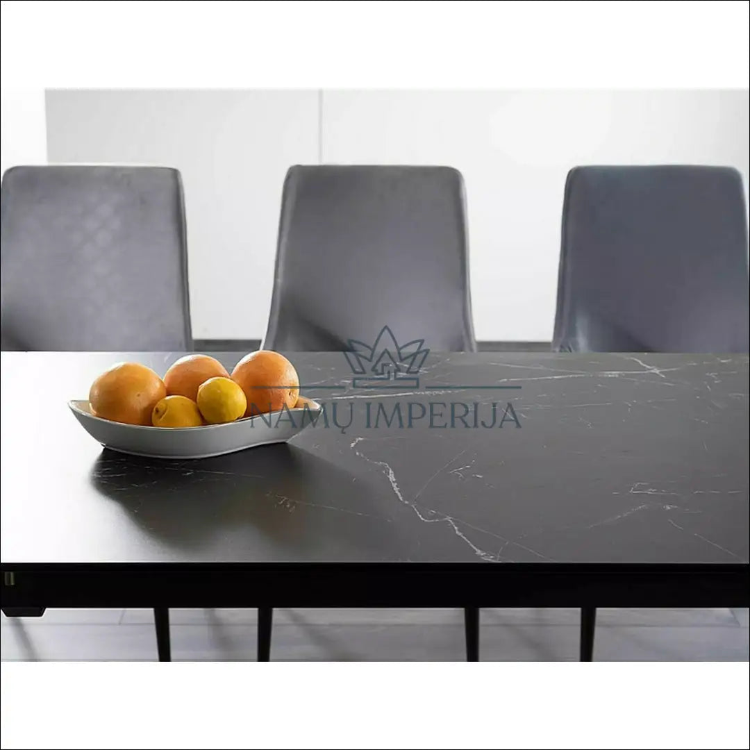 Padidinamas valgomojo stalas AL007 - €671 Save 20% __label:Pristatymas 5-14 d.d., color-juoda, material-keramika,