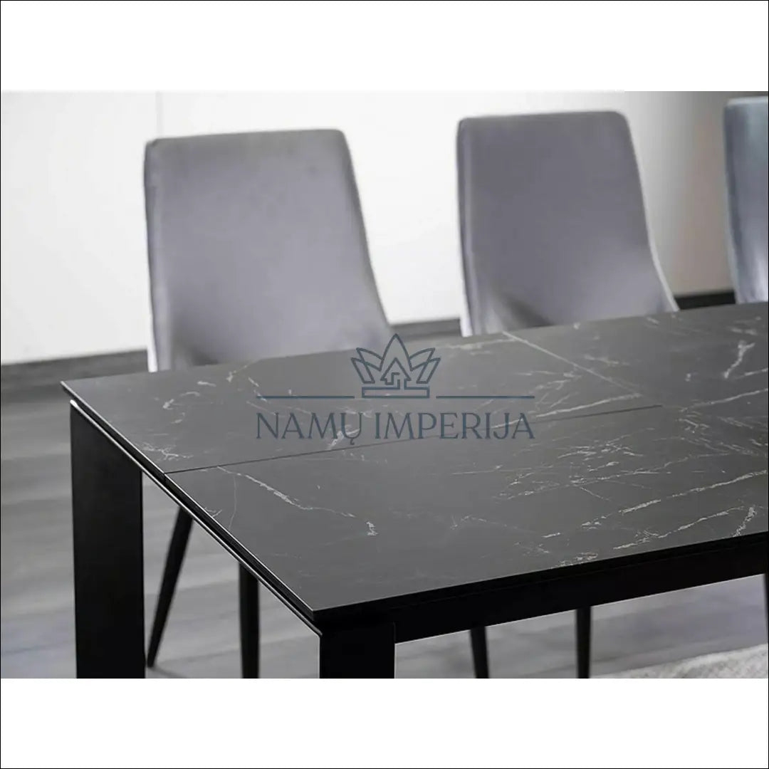 Padidinamas valgomojo stalas AL007 - €671 Save 20% __label:Pristatymas 5-14 d.d., color-juoda, material-keramika,