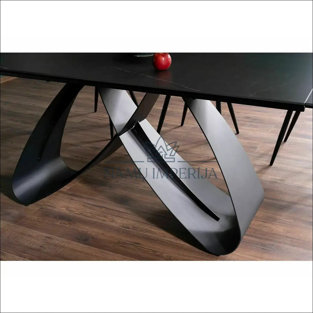 Padidinamas valgomojo stalas AL008 - €807 Save 20% __label:Pristatymas 5-14 d.d., color-juoda, material-keramika,