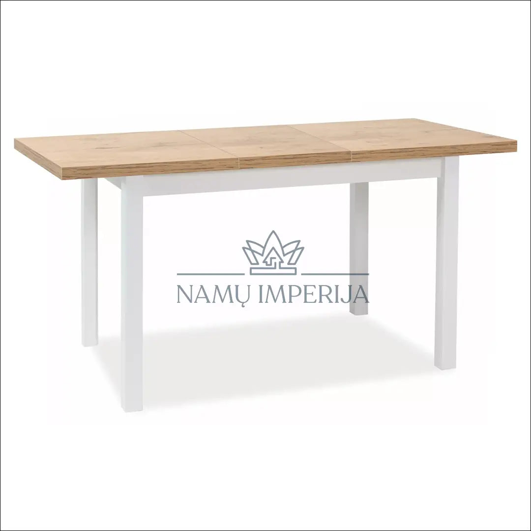 Padidinamas valgomojo stalas AL011 - €183 Save 20% 100-200, __label:Pristatymas 5-14 d.d., color-balta, color-ruda,