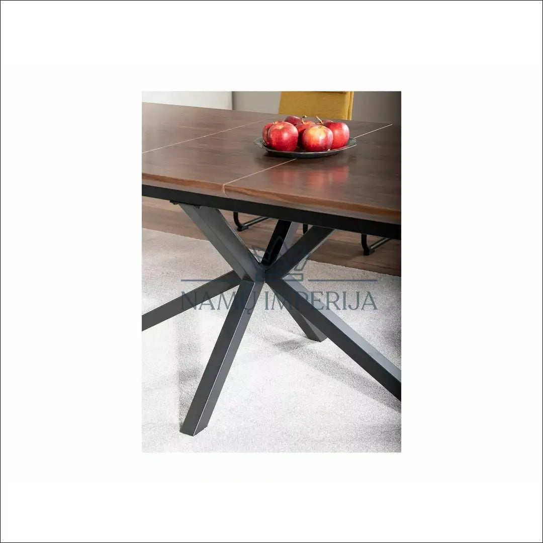 Padidinamas valgomojo stalas AL013 - €479 Save 20% __label:Pristatymas 5-14 d.d., color-juoda, color-ruda,