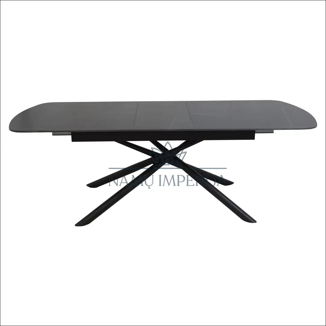 Padidinamas valgomojo stalas AL014 - €503 Save 20% __label:Pristatymas 1-2 d.d., color-juoda, material-keramika,