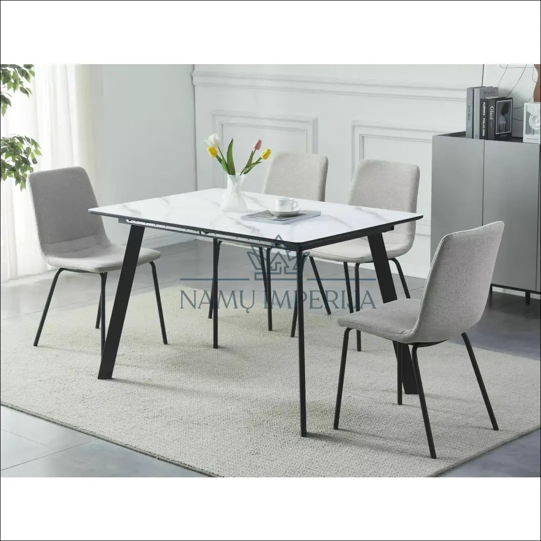 Padidinamas valgomojo stalas AL1010 - €215 Save 20% __label:Pristatymas 5-14 d.d., color-balta, color-juoda,