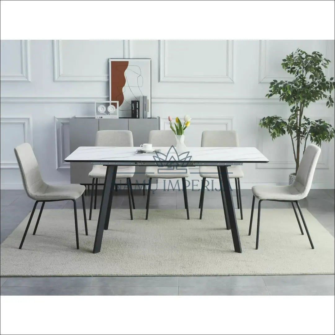 Padidinamas valgomojo stalas AL1010 - €215 Save 20% __label:Pristatymas 5-14 d.d., color-balta, color-juoda,