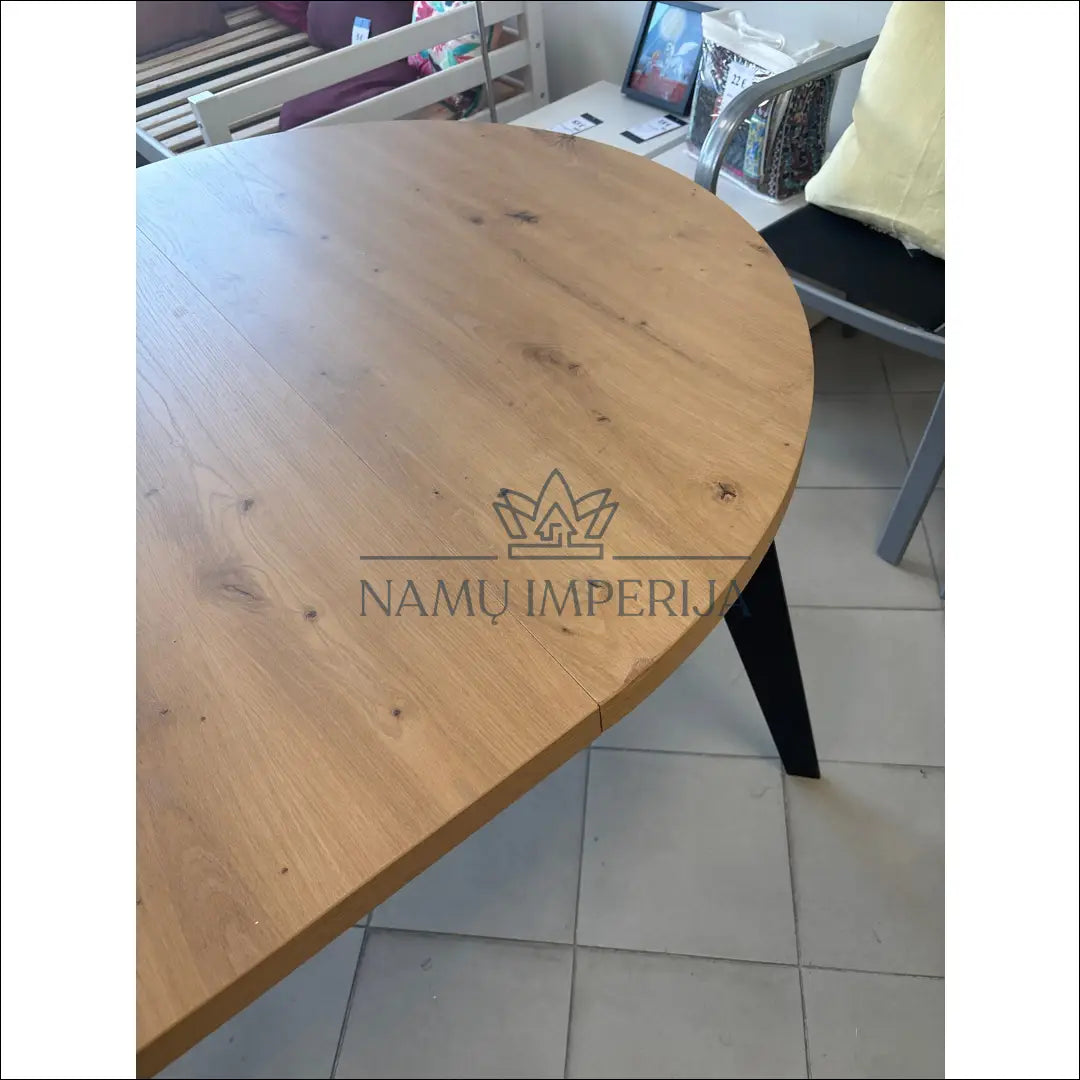 Padidinamas valgomojo stalas VI1028 - €160 Save 65% 100-200, __label:Pristatymas 1-2 d.d., color-juoda, color-ruda,