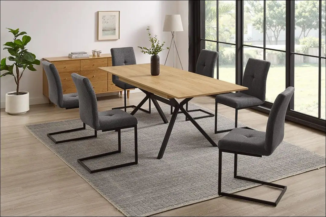 Padidinamas valgomojo stalas VI1187 - €210 Save 50% __label:Pristatymas 1-2 d.d., color-juoda, color-ruda,