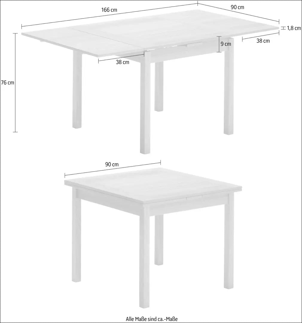 Padidinamas valgomojo stalas VI1236 - €310 Save 50% __label:Pristatymas 1-2 d.d., color-ruda, material-medzio-masyvas,