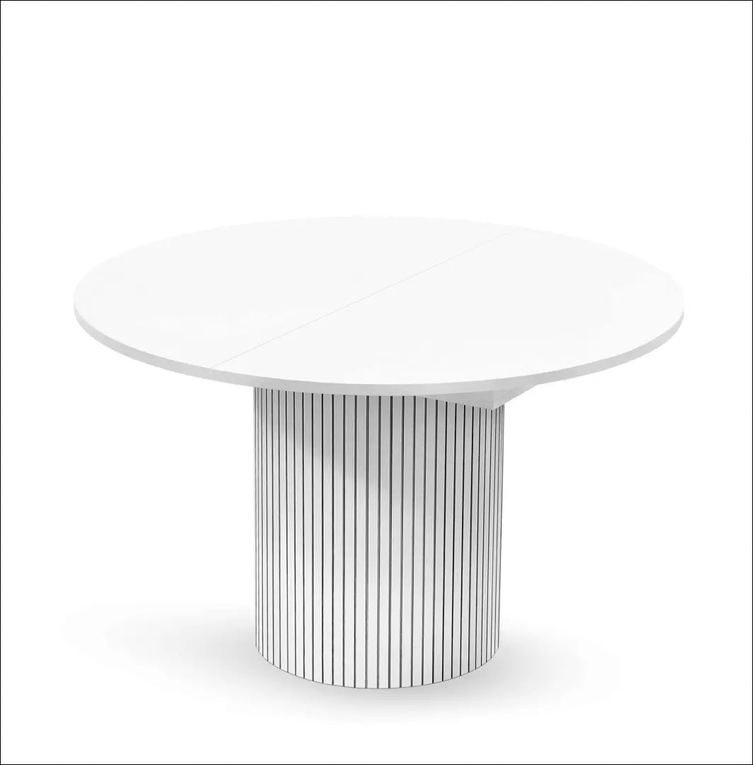 Padidinamas valgomojo stalas VI1246 - €370 Save 55% __label:Pristatymas 1-2 d.d., color-balta, material-mdf,