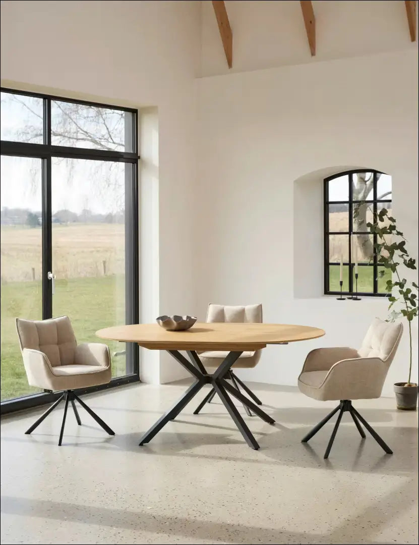Padidinamas valgomojo stalas VI1404 - €150 Save 65% 100-200, __label:Pristatymas 1-2 d.d., color-ruda,