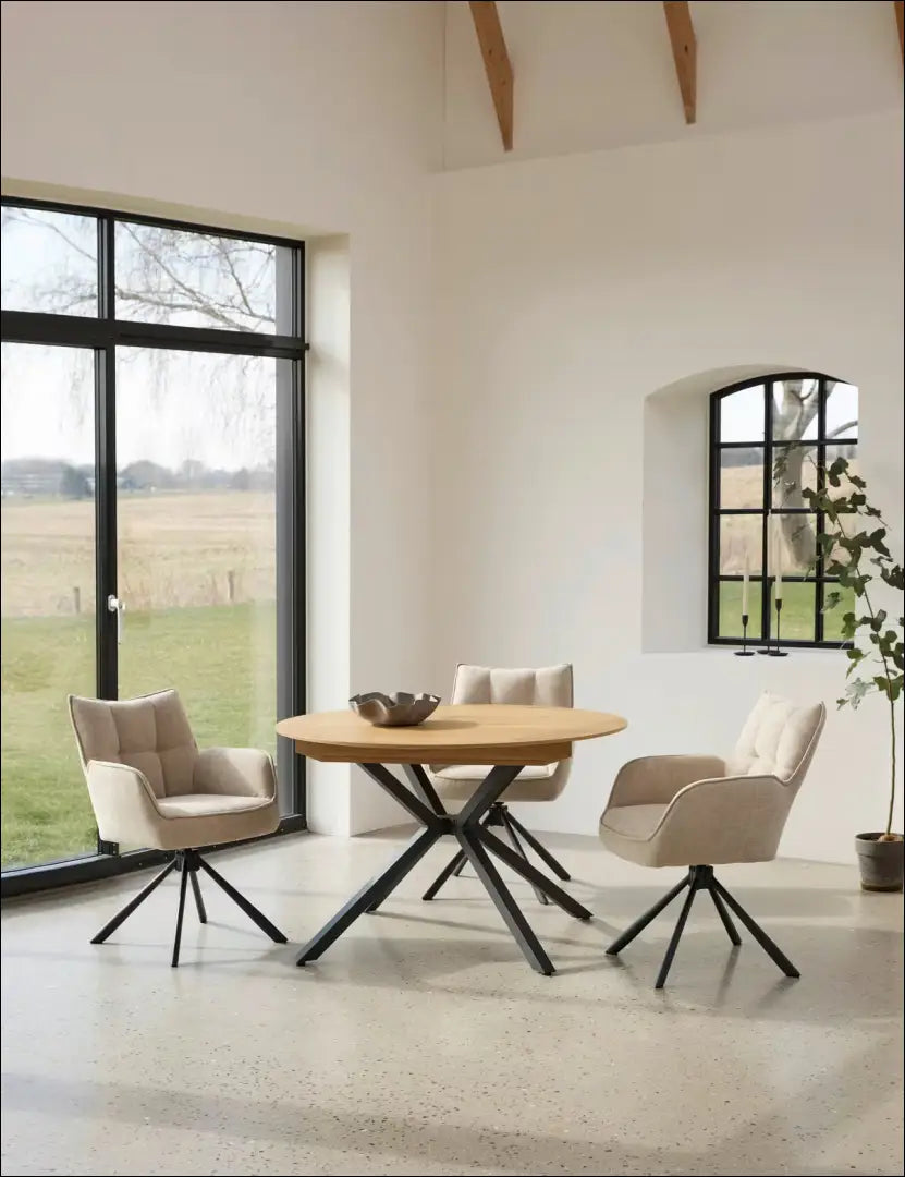 Padidinamas valgomojo stalas VI1404 - €150 Save 65% 100-200, __label:Pristatymas 1-2 d.d., color-ruda,