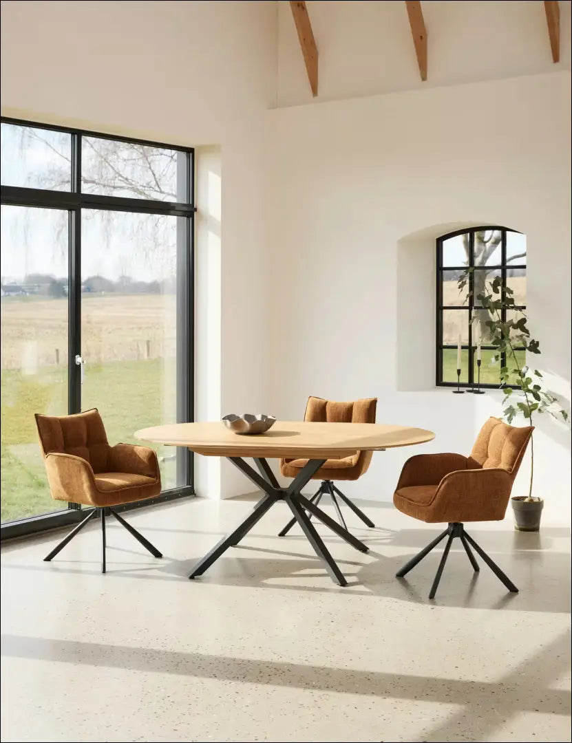 Padidinamas valgomojo stalas VI1404 - €150 Save 65% 100-200, __label:Pristatymas 1-2 d.d., color-ruda,