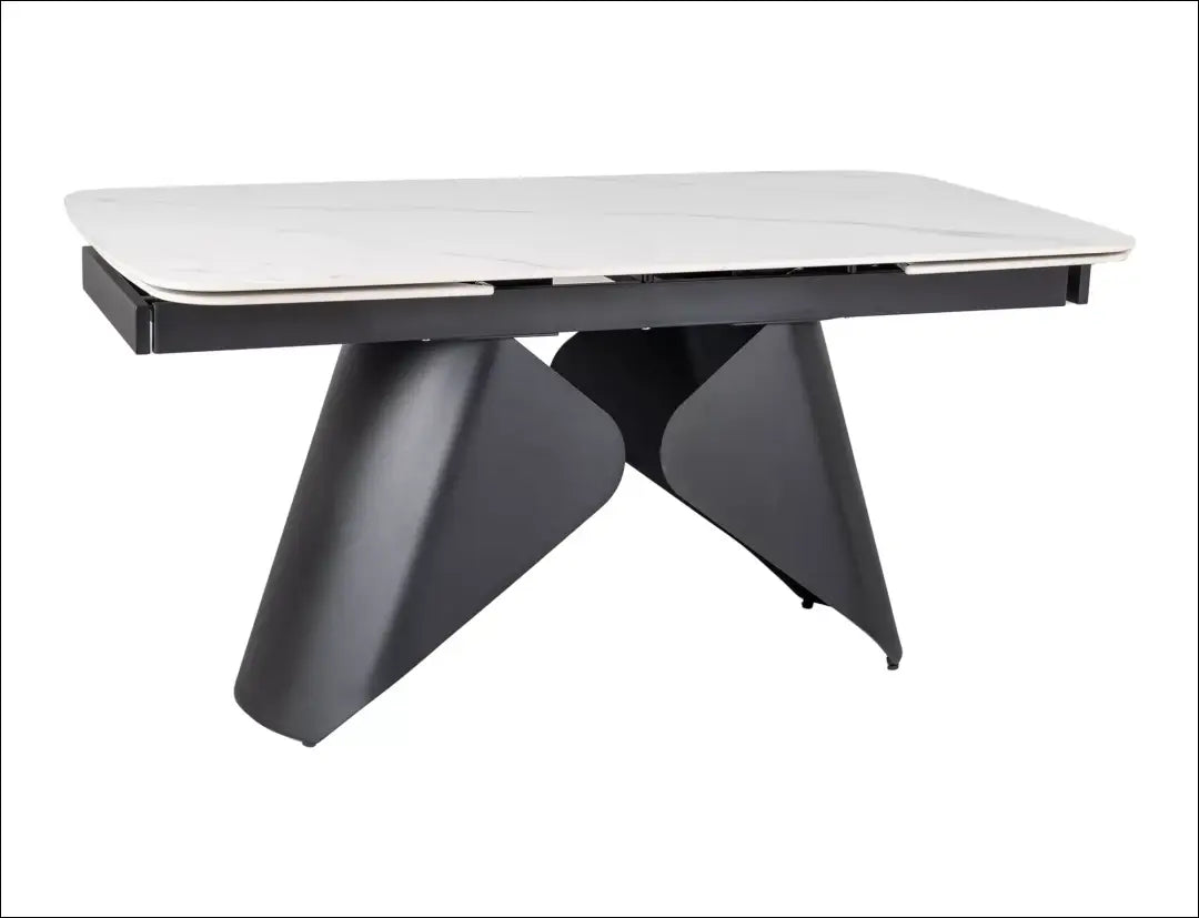 Padidinamas valgomojo stalas VI1412 - €750 Save 50% __label:Pristatymas 1-2 d.d., color-balta, color-juoda,