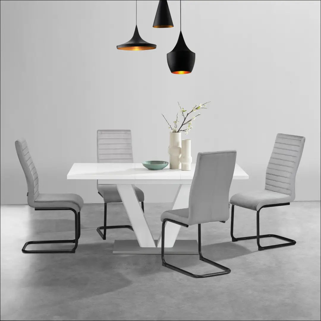 Padidinamas valgomojo stalas VI1415 - €180 Save 65% 100-200, __label:Pristatymas 1-2 d.d., color-balta, material-mdf,