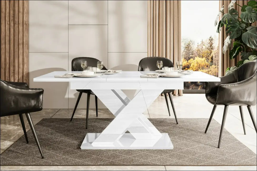 Padidinamas valgomojo stalas VI1468 - €234 Save 40% __label:Pristatymas 1-2 d.d., color-balta, material-mediena,