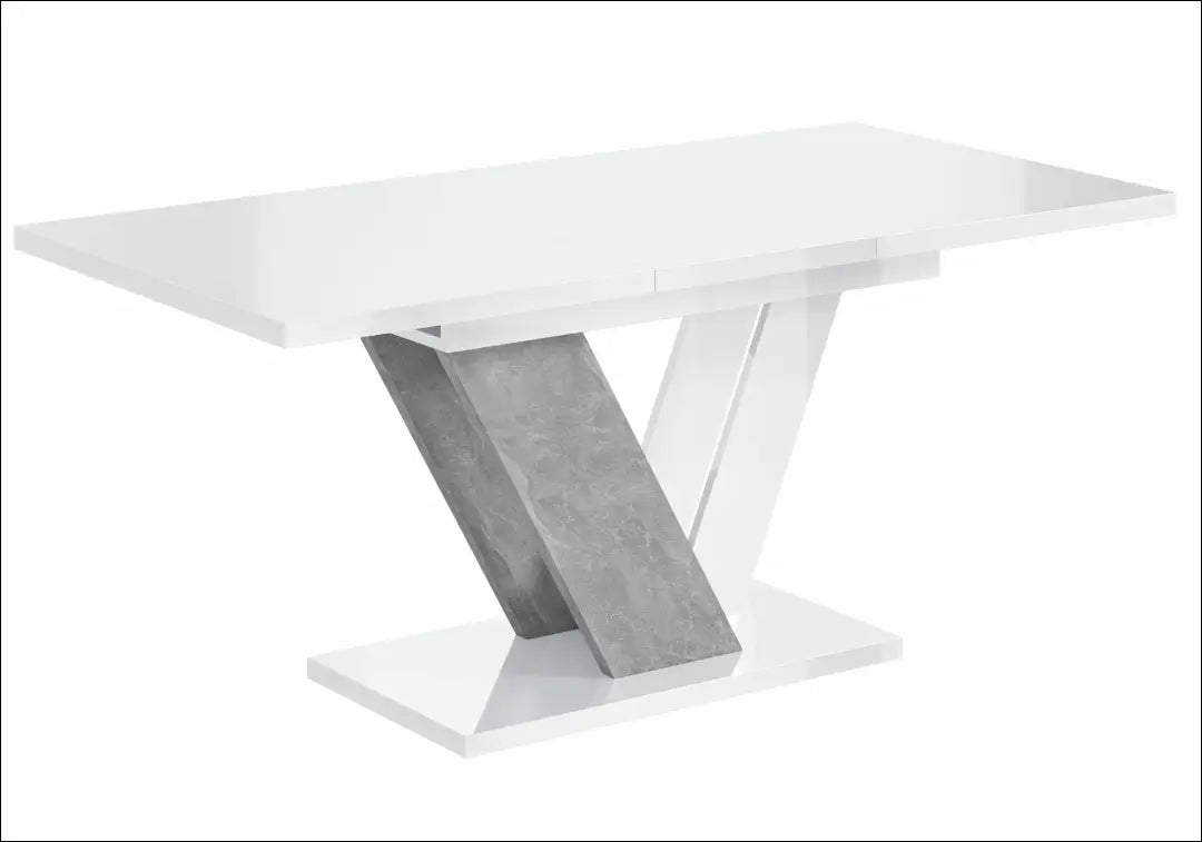Padidinamas valgomojo stalas VI1469 - €222 Save 40% __label:Pristatymas 1-2 d.d., color-balta, color-pilka,