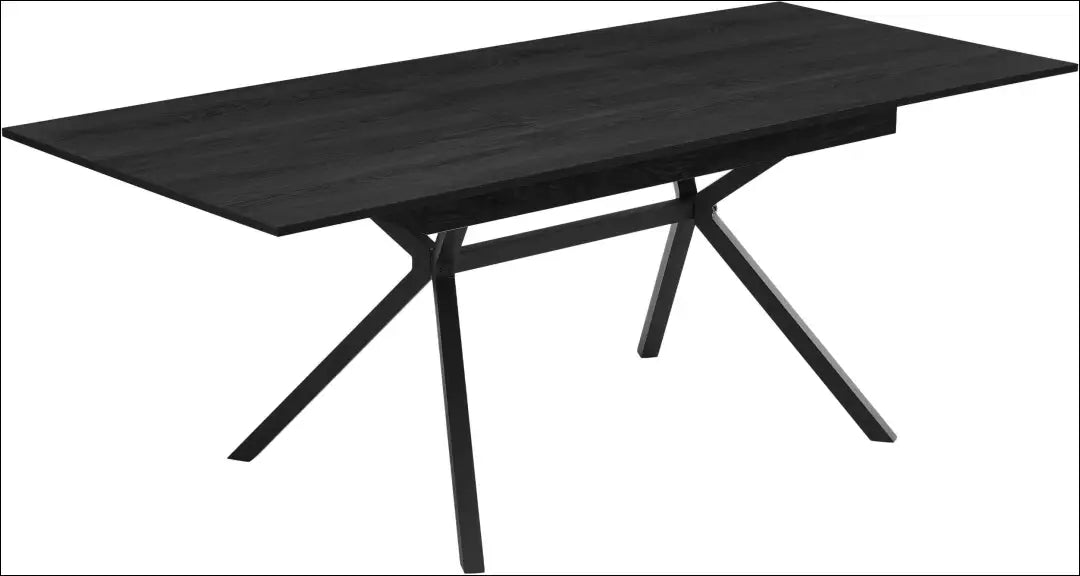 Padidinamas valgomojo stalas VI1495 - €220 Save 50% __label:Pristatymas 1-2 d.d., color-juoda, material-mediena,