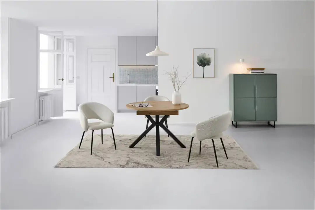 Padidinamas valgomojo stalas VI1526 - €150 Save 50% 100-200, __label:Pristatymas 1-2 d.d., color-juoda, color-ruda,