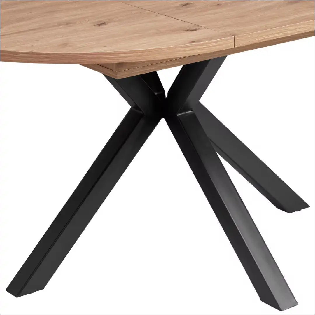 Padidinamas valgomojo stalas VI1526 - €150 Save 50% 100-200, __label:Pristatymas 1-2 d.d., color-juoda, color-ruda,