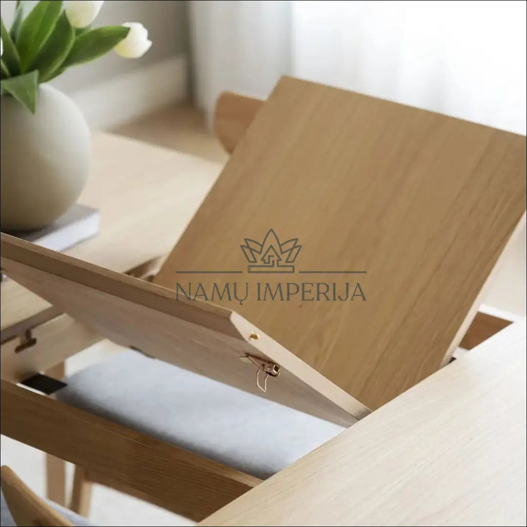 Padidinamas valgomojo stalas VI974 - €289 Save 65% __label:Pristatymas 1-2 d.d., color-ruda, material-mdf,