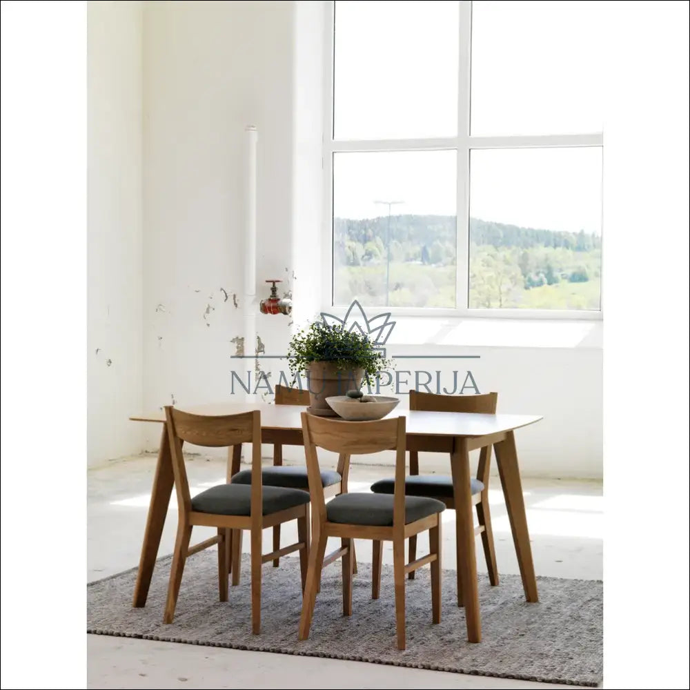 Padidinamas valgomojo stalas VI974 - €289 Save 65% __label:Pristatymas 1-2 d.d., color-ruda, material-mdf,