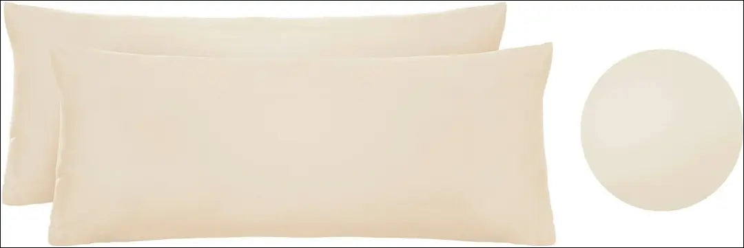 Pagalvių užvalkalų komplektas (2vnt) DI12055 - €10 Save 50% __label:Pristatymas 1-2 d.d., color-kremas,