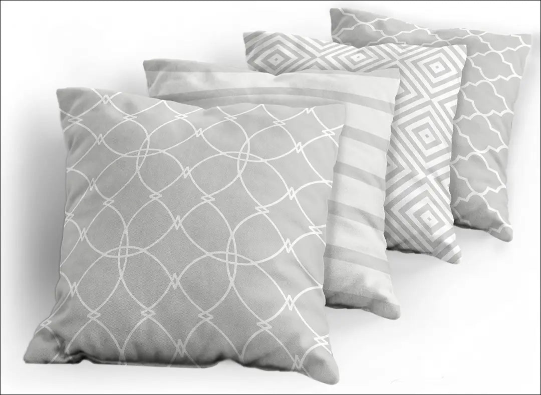 Pagalvių užvalkalų komplektas (4vnt) DI11628 - €17 Save 55% __label:Pristatymas 1-2 d.d., color-balta, color-pilka,
