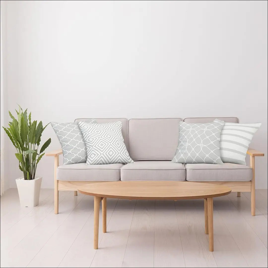 Pagalvių užvalkalų komplektas (4vnt) DI11628 - €17 Save 55% __label:Pristatymas 1-2 d.d., color-balta, color-pilka,