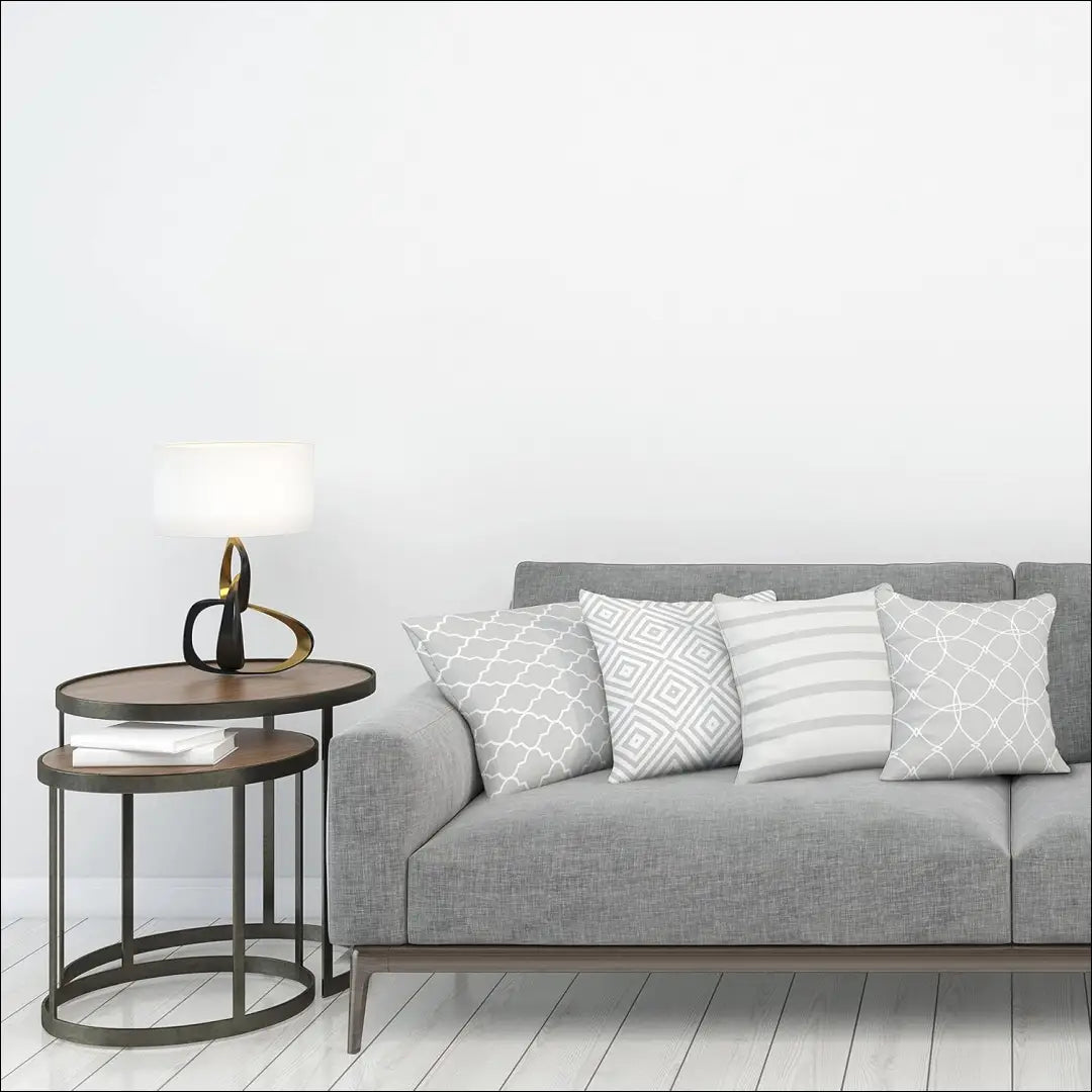 Pagalvių užvalkalų komplektas (4vnt) DI11628 - €17 Save 55% __label:Pristatymas 1-2 d.d., color-balta, color-pilka,