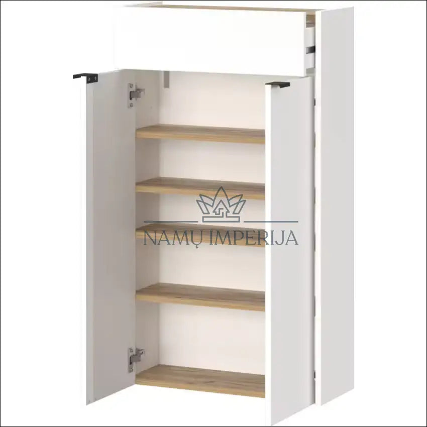 Batų spintelė KI1334 - €40 Save 80% 25-50, __label:Pristatymas 1-2 d.d., color-balta, color-ruda, material-mediena €25