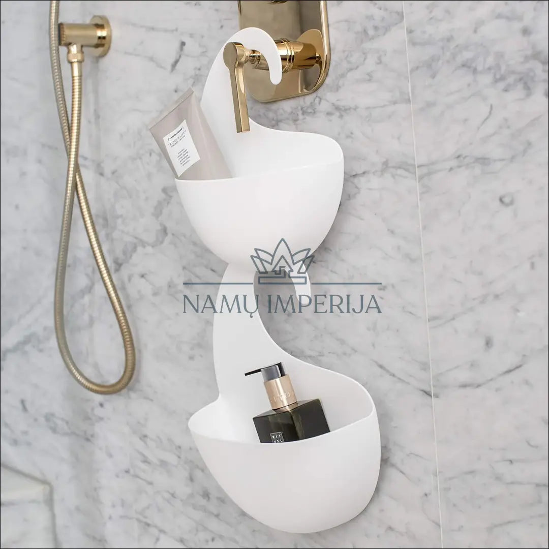 Pakabinama dušo lentynėlė DI10148 - €10 Save 50% __label:Pristatymas 1-2 d.d., color-balta, material-plastikas,