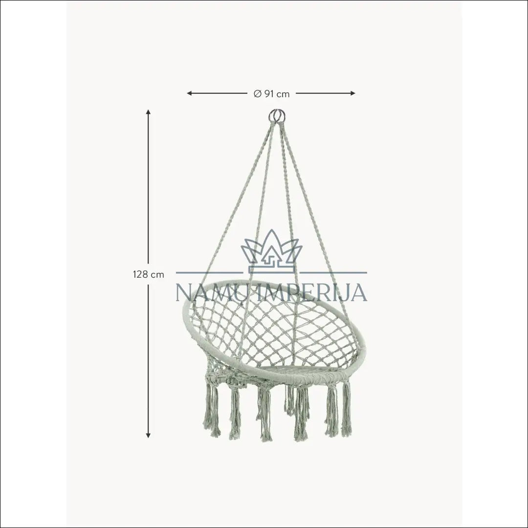 Pakabinama kėdė LI561 - €35 Save 65% 25-50, __label:Pristatymas 1-2 d.d., color-zalia, lauko baldai, material-medvilne