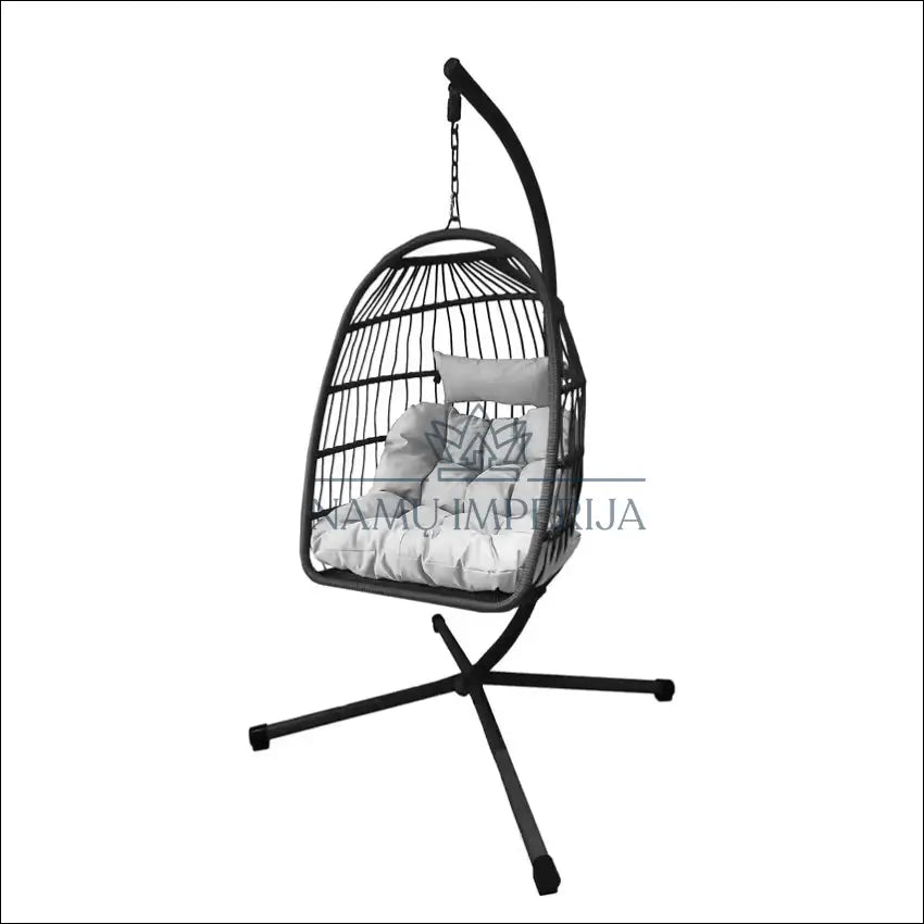 Pakabinama kėdė LI777 - €120 Save 50% 100-200, __label:Pristatymas 1-2 d.d., color-juoda, color-pilka, lauko baldai