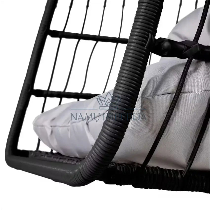Pakabinama kėdė LI777 - €120 Save 50% 100-200, __label:Pristatymas 1-2 d.d., color-juoda, color-pilka, lauko baldai