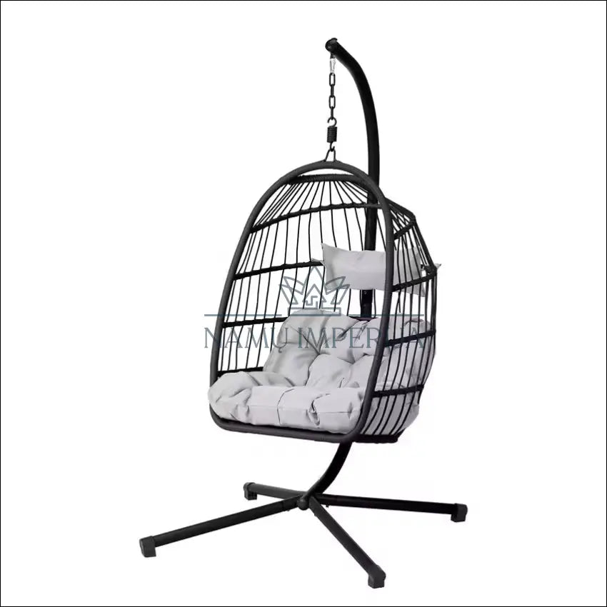 Pakabinama kėdė LI777 - €120 Save 50% 100-200, __label:Pristatymas 1-2 d.d., color-juoda, color-pilka, lauko baldai