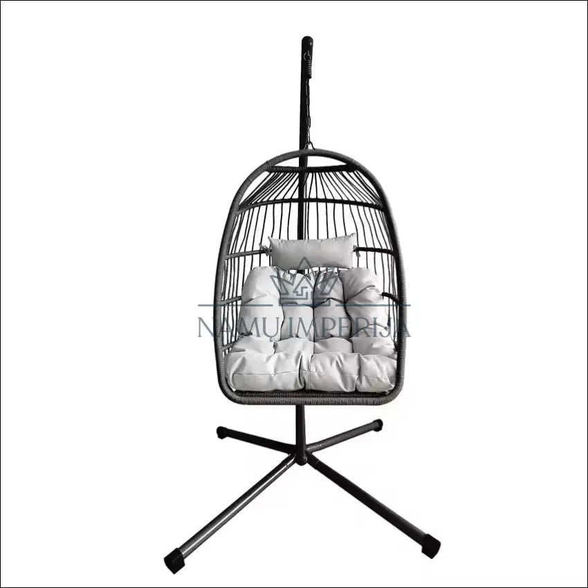 Pakabinama kėdė LI777 - €120 Save 50% 100-200, __label:Pristatymas 1-2 d.d., color-juoda, color-pilka, lauko baldai