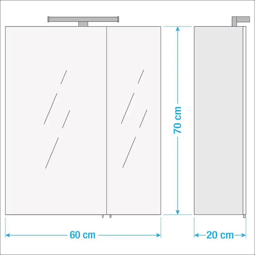 Pakabinama veidrodinė vonios spintelė su apšvietimu KI1298 - €98 Save 50% 50-100, __label:Pristatymas 1-2 d.d.,