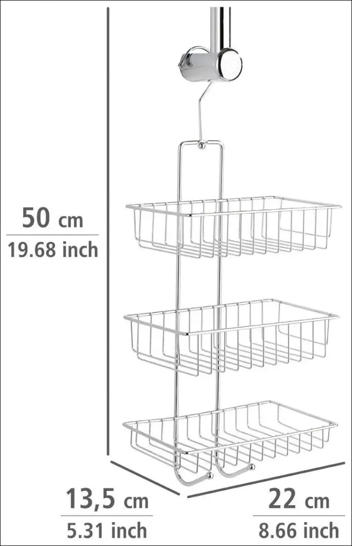 Pakabinama vonios lentynėlė DI12564 - €10 Save 50% __label:Pristatymas 1-2 d.d., color-sidabrine, material-metalas,