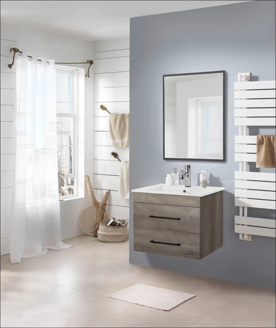 Pakabinama vonios spintelė KI1548 - €79 Save 50% 50-100, __label:Pristatymas 1-2 d.d., color-ruda, material-mdf,