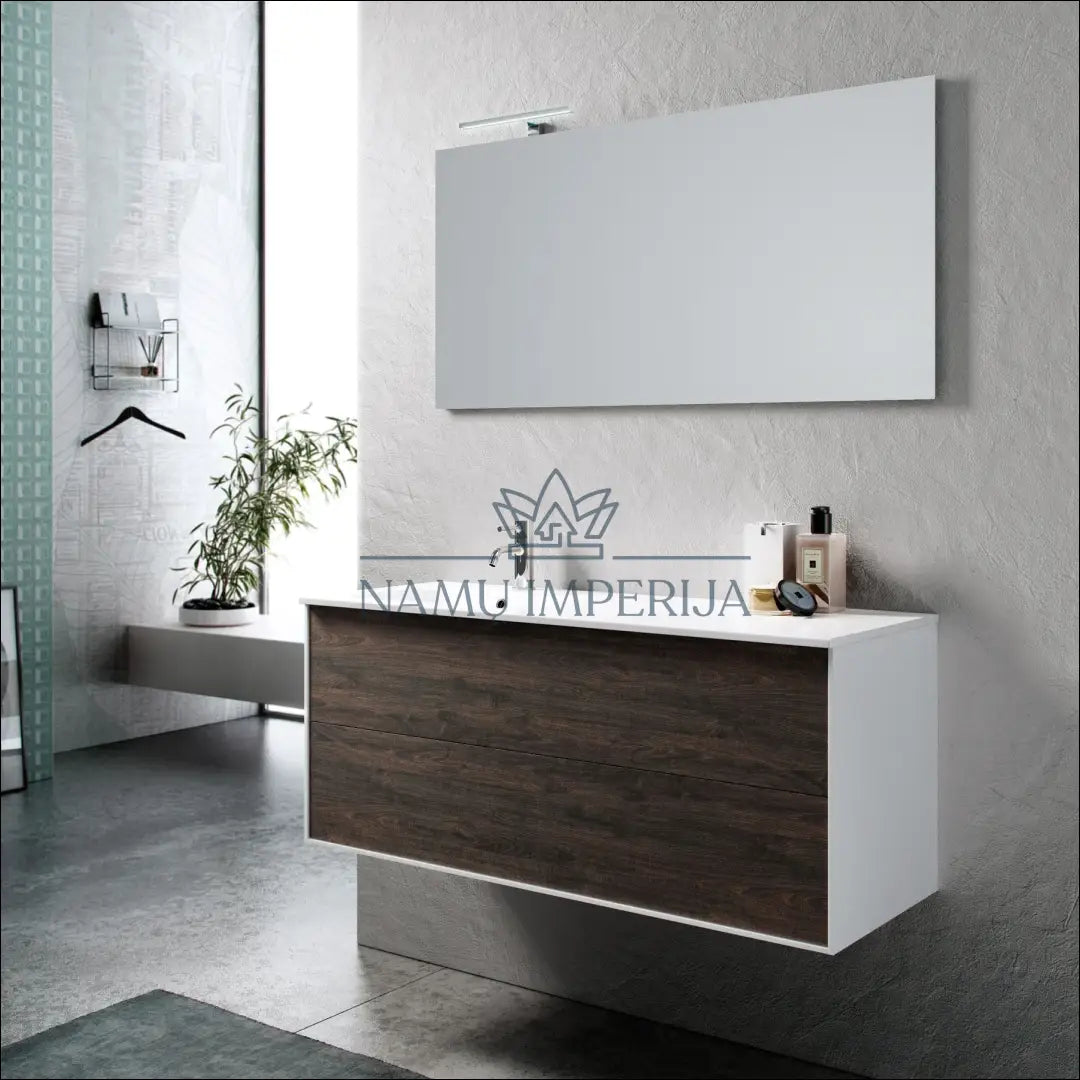 Pakabinama vonios spintelė KI721 - €223 Save 50% color-balta, color-ruda, interjeras, kita, material-mdf Balta Fast