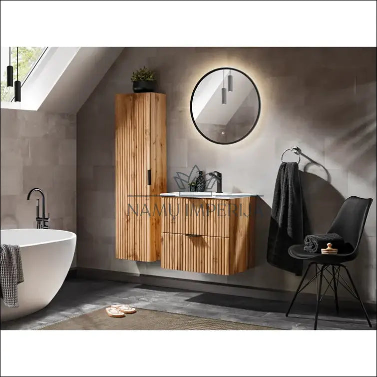 Pakabinama vonios spintelė KI859 - €120 Save 50% 100-200, color-ruda, interjeras, kita, material-mediena Ruda
