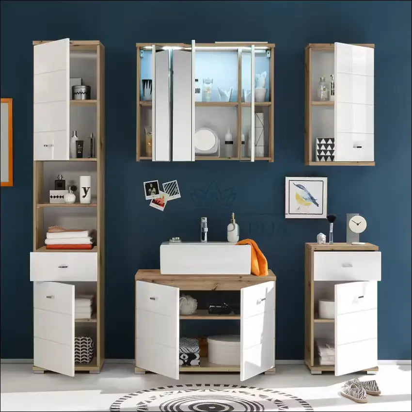Pakabinama vonios spintelė su apšvietimu KI1287 €68 Save 50% 50 100, __label:Pristatymas 1 2 d.d., color ruda, material