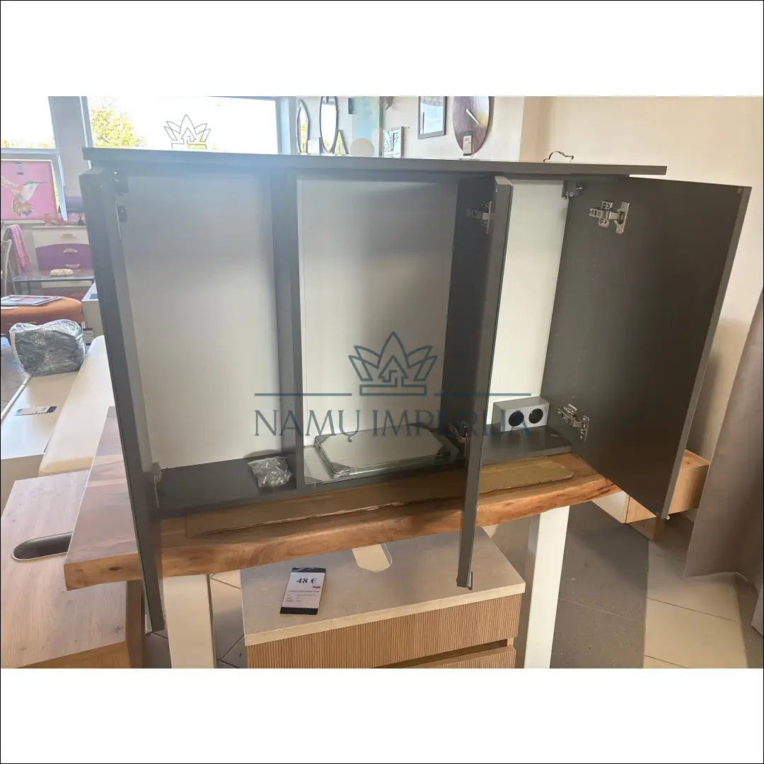 Pakabinama vonios spintelė su apšvietimu KI1321 - €50 Save 65% 50-100, __label:Pristatymas 1-2 d.d., color-pilka,