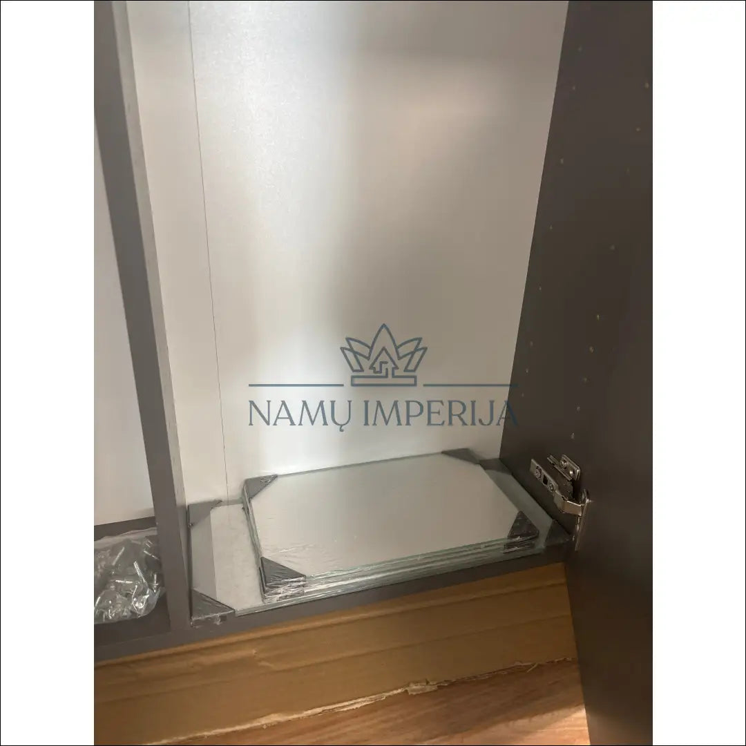 Pakabinama vonios spintelė su apšvietimu KI1321 - €50 Save 65% 50-100, __label:Pristatymas 1-2 d.d., color-pilka,