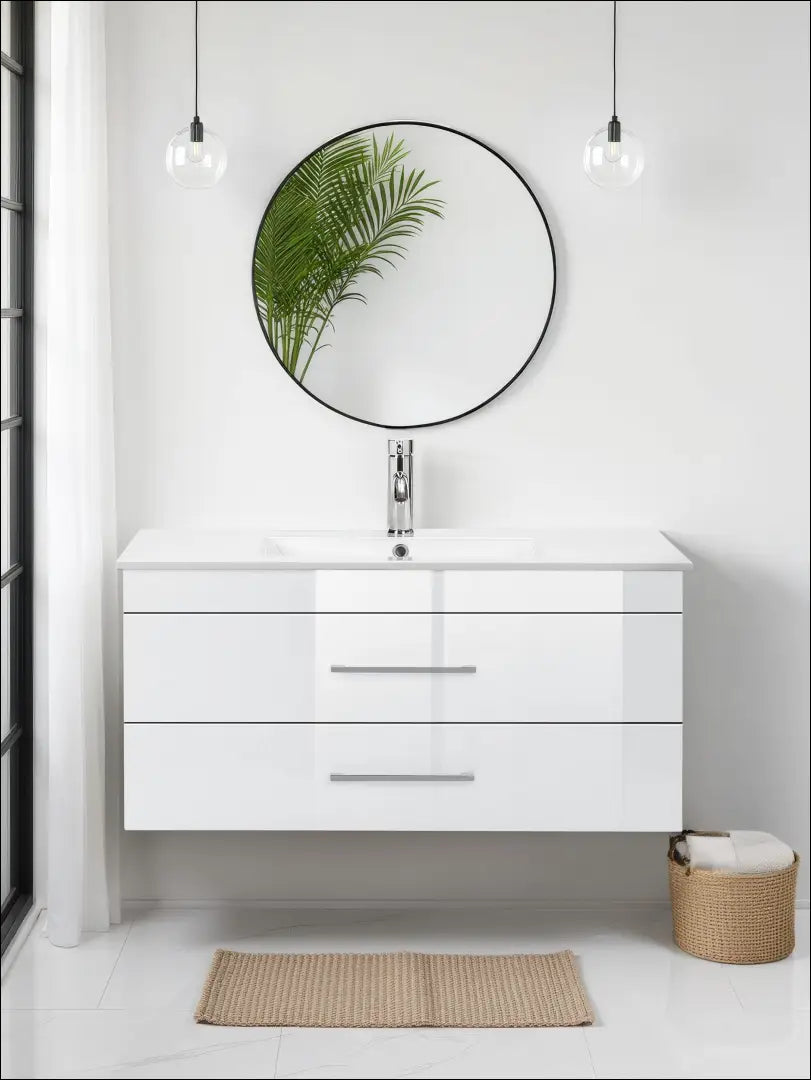 Pakabinama vonios spintelė su kriaukle KI1785 - €225 Save 50% __label:Pristatymas 1-2 d.d., color-balta,
