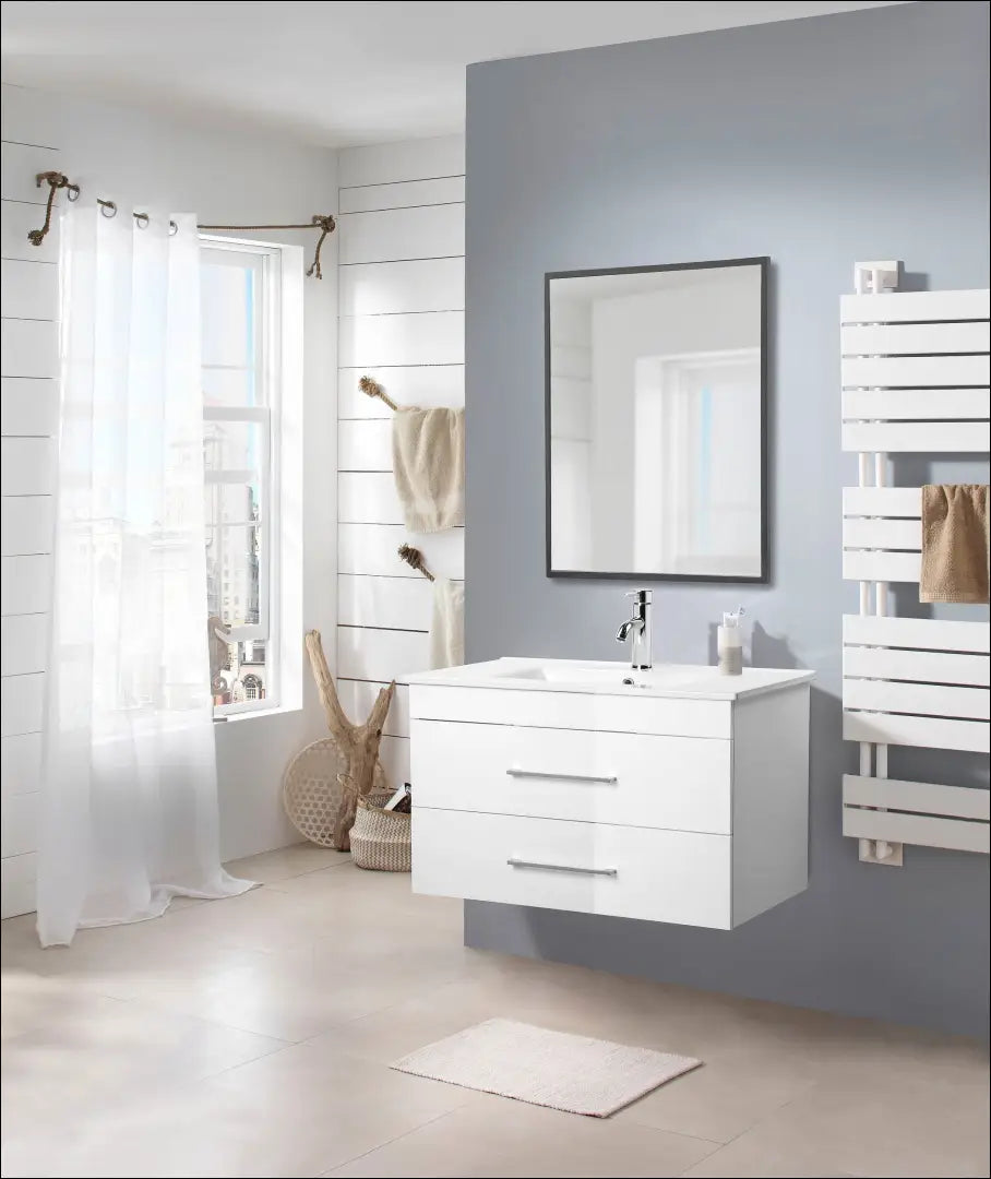Pakabinama vonios spintelė su kriaukle KI1786 - €145 Save 50% 100-200, __label:Pristatymas 1-2 d.d., color-balta,