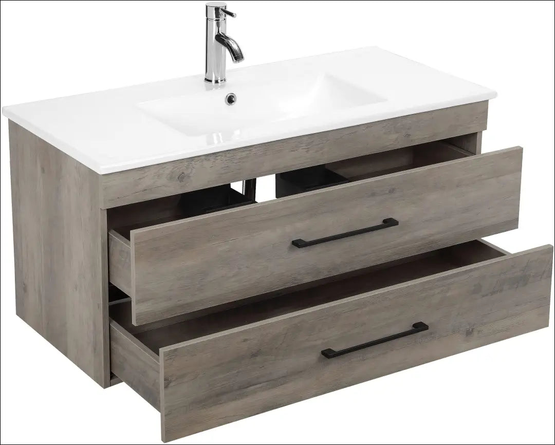 Pakabinama vonios spintelė su kriaukle KI1791 - €225 Save 50% __label:Pristatymas 1-2 d.d., color-balta, color-pilka,