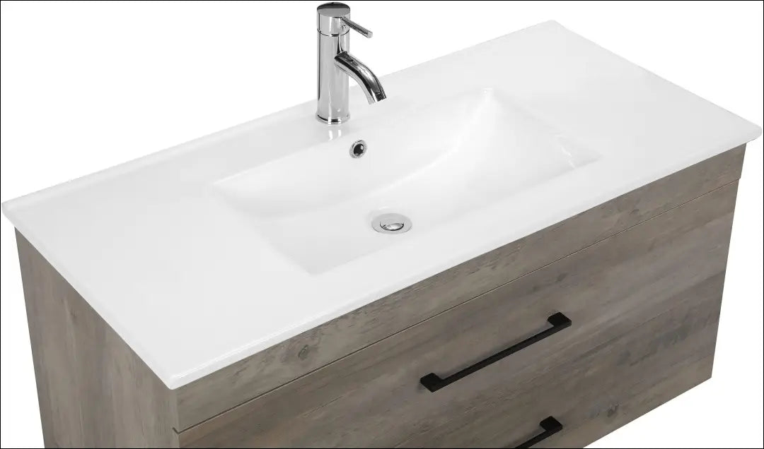 Pakabinama vonios spintelė su kriaukle KI1791 - €225 Save 50% __label:Pristatymas 1-2 d.d., color-balta, color-pilka,