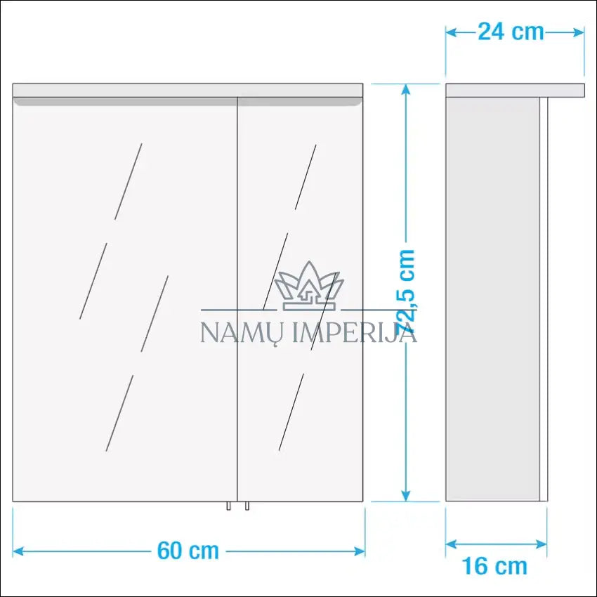 Pakabinama vonios spintelė su LED apšvietimu KI1240 - €62 Save 60% 50-100, __label:Pristatymas 1-2 d.d., color-ruda,