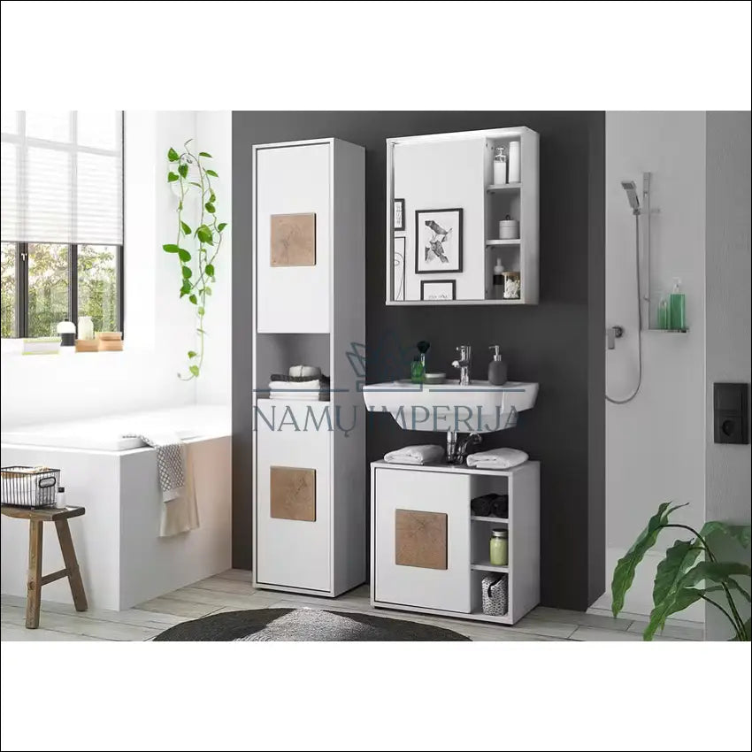 Pakabinama vonios spintelė su veidrodžiu ir LED apšvietimu KI1227 - €45 Save 50% 25-50, __label:Pristatymas 1-2 d.d.,