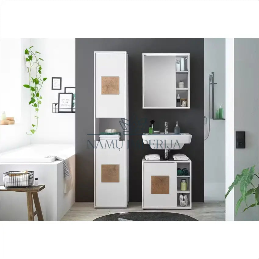 Pakabinama vonios spintelė su veidrodžiu ir LED apšvietimu KI1227 - €45 Save 50% 25-50, __label:Pristatymas 1-2 d.d.,